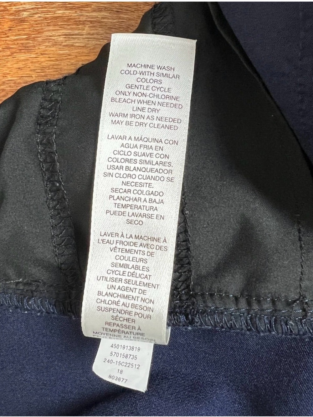 Women’s Chicos navy pull on pants. Size 3/16. Measurements in photos. - Picture 5 of 10
